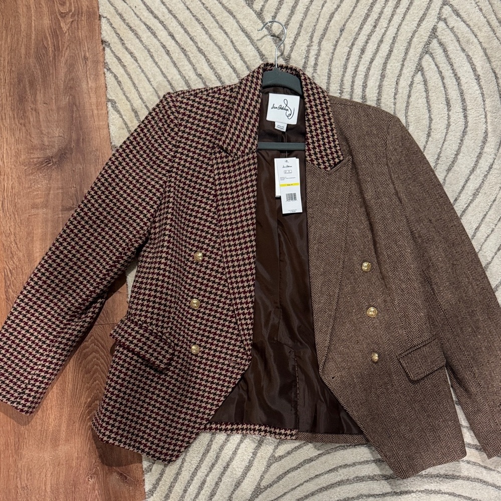 NWT Sam Edelman houndstooth blazer